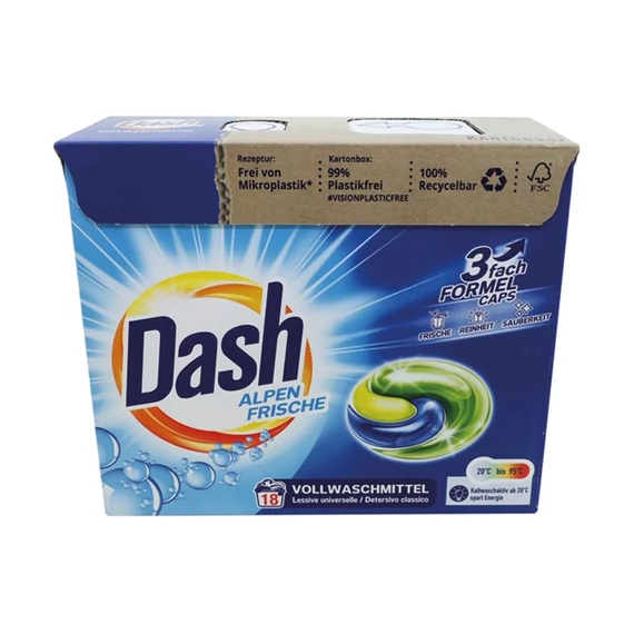 Dash Alpen Frische capsule 3 în 1 pentru rufe – 18 spălări 6778
