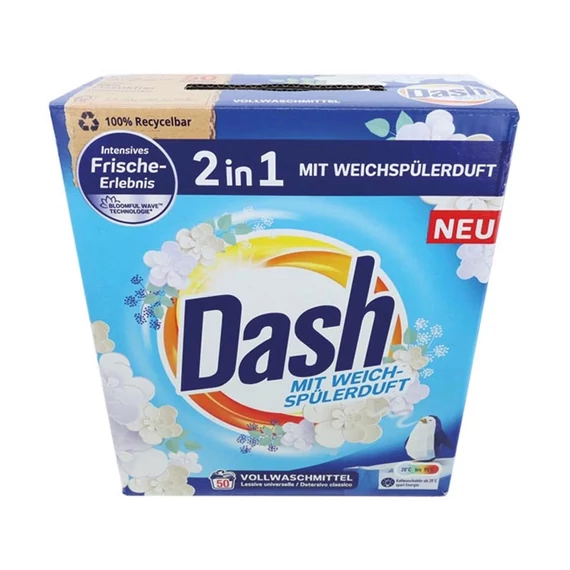 Dash 2 în 1 detergent pudră cu parfum de balsam – 50 spălări, 3 kg 6780
