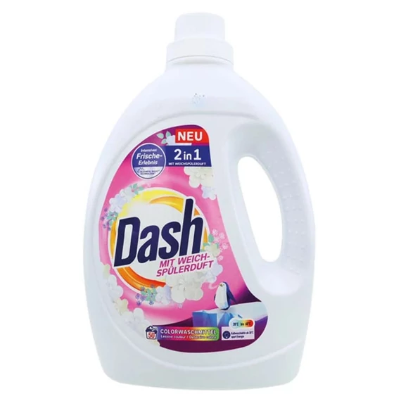 Dash 2în1 detergent lichid pentru rufe colorate 2,25L – 6767
