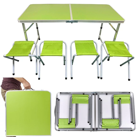 Set masă camping pliabilă cu 4 scaune 14469_Z