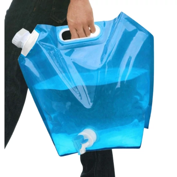 Geantă portabilă pliabilă pentru apă cu robinet – 5 litri 34500442