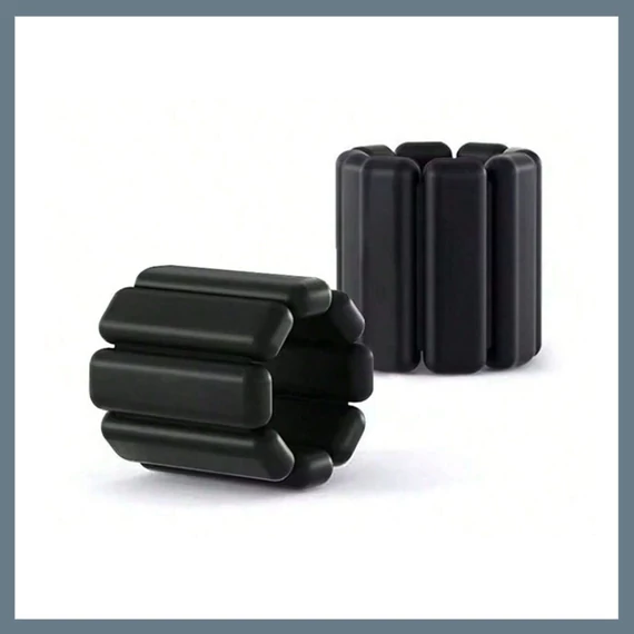 Set greutăți luminoase pentru încheieturi și glezne MEIYIXING – 2 bucăți, negru, 450 g 58291416