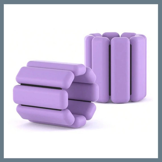 Set greutăți luminoase pentru încheietură și gleznă MEIYIXING – 2 buc., mov, 460g 582914164