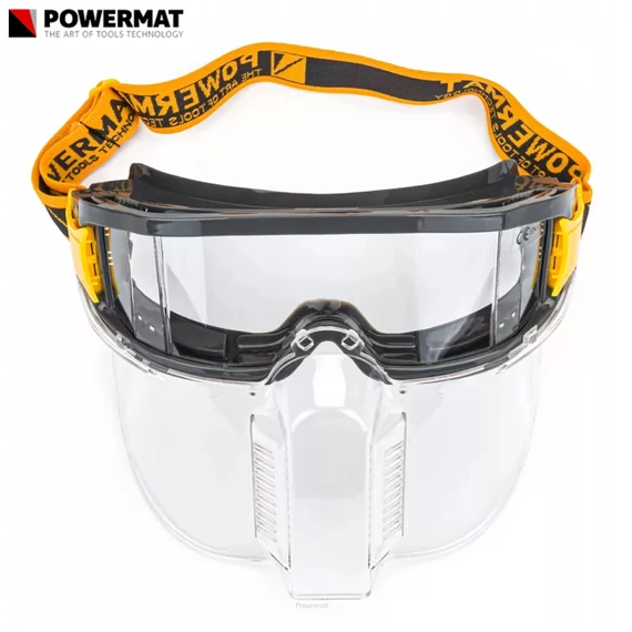 Ochelari de protecție cu mască de ventilație POWERMAT PM-GO-OG4