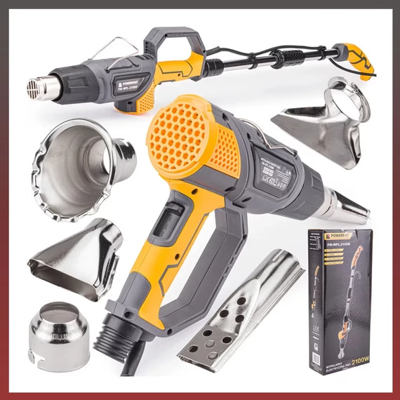 Suflantă cu aer cald electrică 3 în 1 Powermat 2000W + 5 duze PM-WPL-2100M