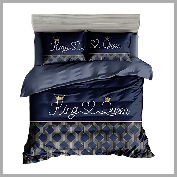 Set de lenjerie de pat gros, 7 piese King & Queen 13 XZ king16
