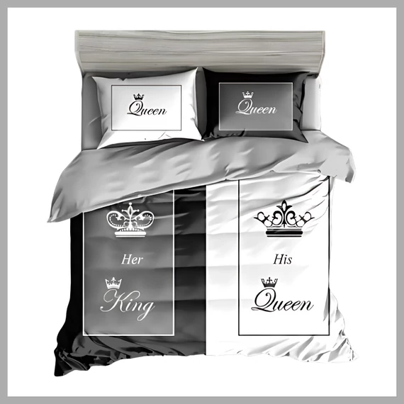 Set de lenjerie de pat gros, 7 piese King & Queen 13 XZ king17