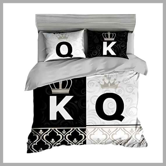Set de lenjerie de pat gros, 7 piese King & Queen 13 XZ king18