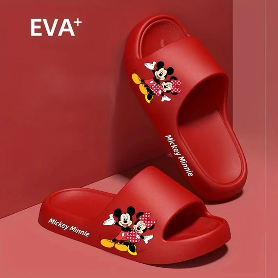 DISNEY Papuci EVA Mickey & Minnie Mouse – roșu - KM1675166-3