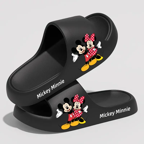 DISNEY Papuci EVA Mickey & Minnie Mouse – negru - KM1675166
