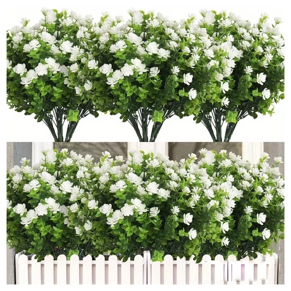 Acest set conține 12 buchete de camelii din plastic rezistent la decolorare WH1080066