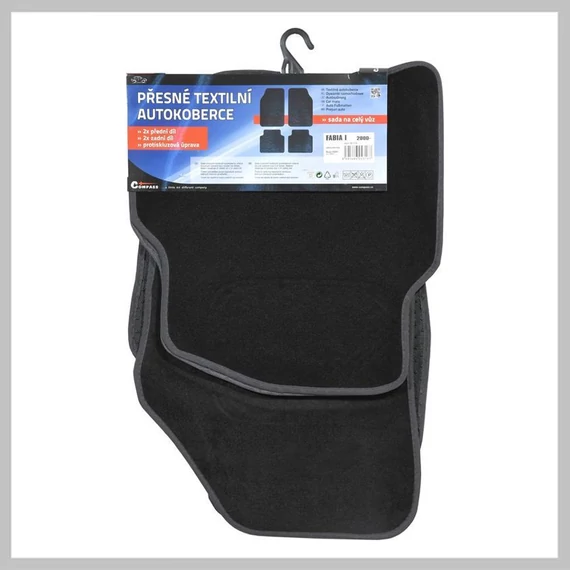 Set Covorașe Auto Textil – 4 Bucăți, pentru Škoda Fabia I (din 2000) – 04316