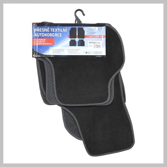 Set Covorașe Auto Textil – 4 Bucăți, pentru Škoda Octavia II (din 2004) – 04321