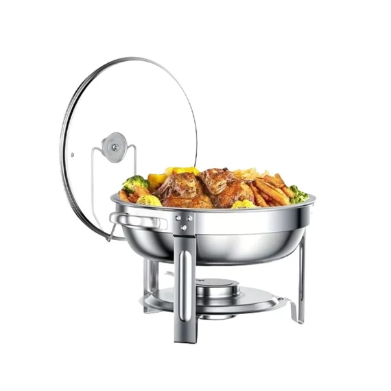 Vas de Servire cu Capac din Oțel Inoxidabil 5 Litri – PW314525