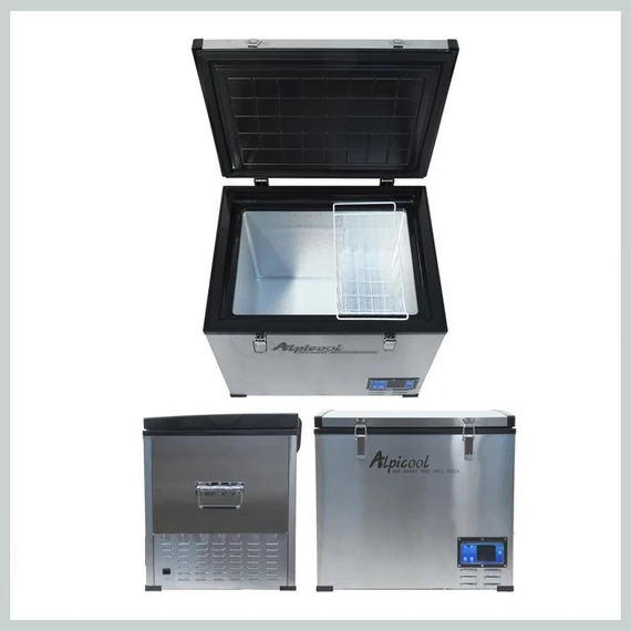 Frigider auto cu compresor – BIG FRIDGE 60L, 12/24V & 230V, până la -20 °C – 07098