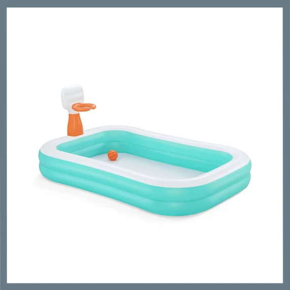 Piscină gonflabilă Bestway cu coș de baschet – 251 x 168 x 102 cm BW211