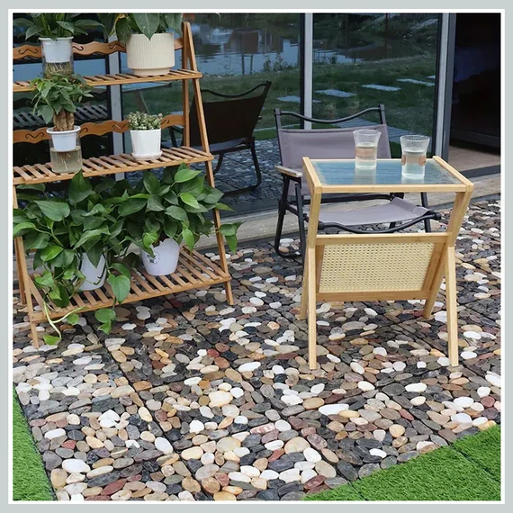 Placă decorativă pentru exterior – model pietriș – 1 bucată – GV2364393