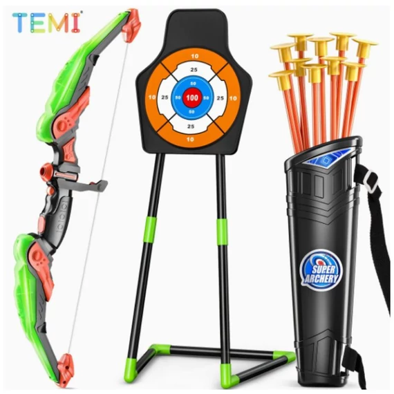 Set de arc cu țintă pentru copii TEMI – cu săgeți cu ventuză – NA475197