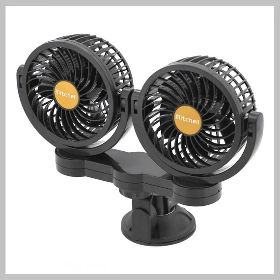 Ventilator auto MITCHELL DUO 2x108 mm 24V cu ventuze – 07223