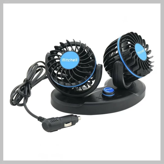 Ventilator auto MITCHELL DUO 2×85 mm, 12V, pentru bord – 07226