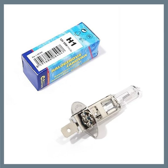 Bec auto halogen H1 – 12V, 55W, P14,5s, cu filtru UV 08404