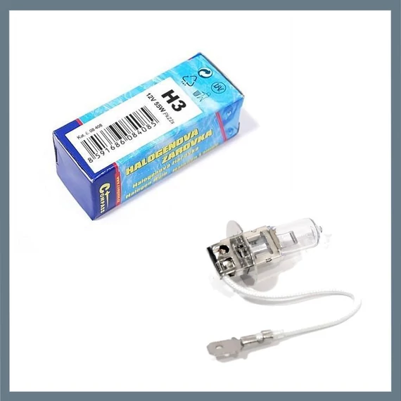 Bec auto halogen H3 – 12V, 55W, Pk22s, cu filtru UV 08408