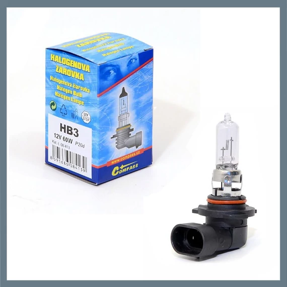 Bec auto halogen HB3 – 12V, 60W, P20d, cu filtru UV 08413