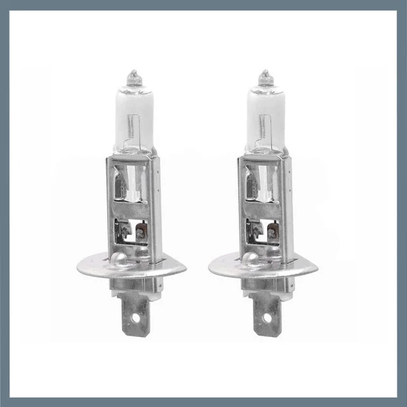 Set becuri auto halogen – H1, 12V, 55W, P14,5s, cu filtru UV, 2 bucăți 08424