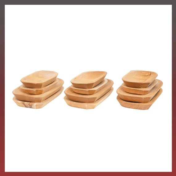 Set de platouri din lemn 6+6+1 piese – cod 5999559116681