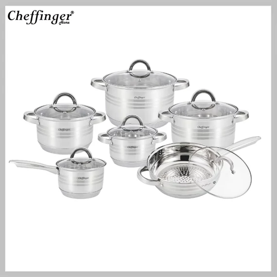 Set de oale Cheffinger 6 piese cu capace (set 12 piese) – CF-SS1230