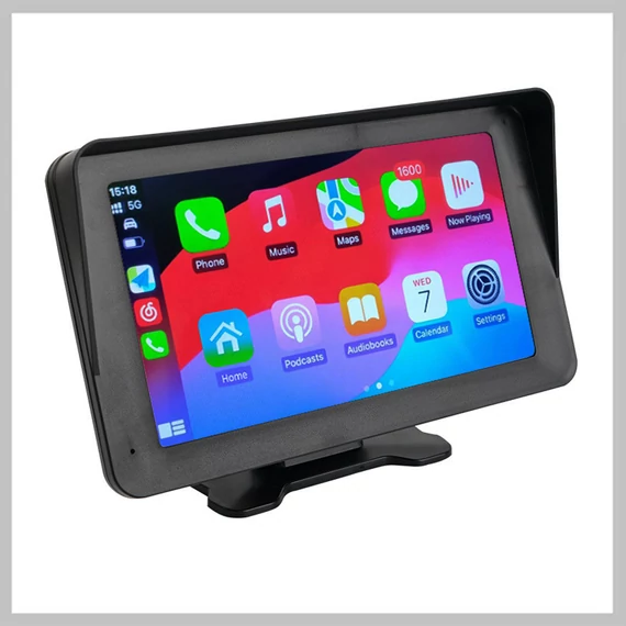 Radio auto de 7" cu CarPlay wireless și cameră de marșarier – holm8594