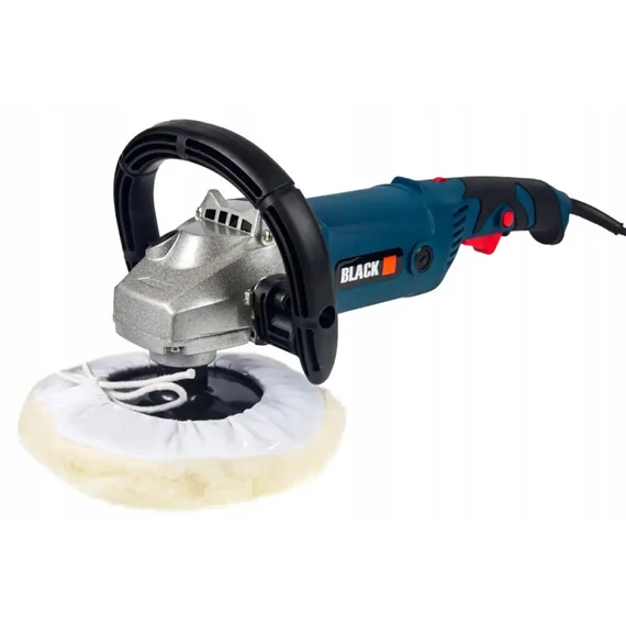 Mașină de polisat BLACK cu reglaj de viteză 600–3200 RPM, 180 mm, 2000W – 46053