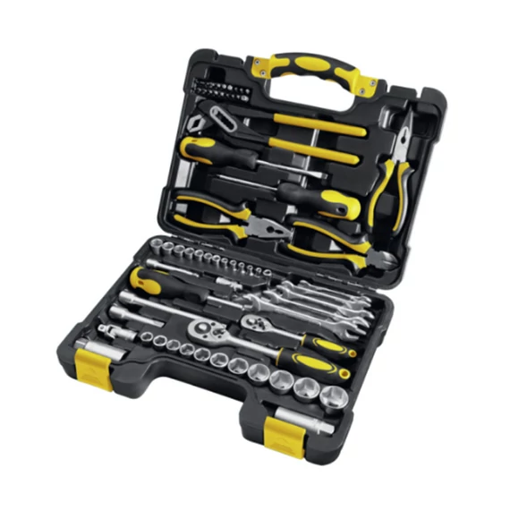 Set de scule de 65 de piese, cu scule CR-V, în valiză 6452