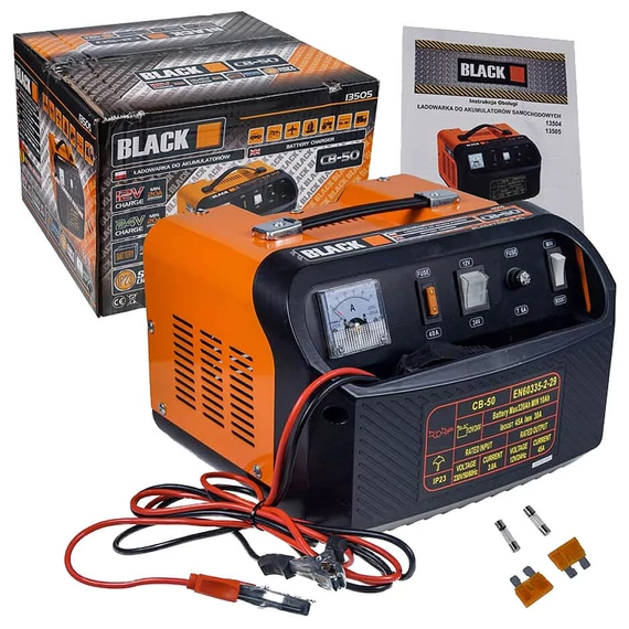 Încărcător auto Black CB-50, 12/24V, 45A - 13505