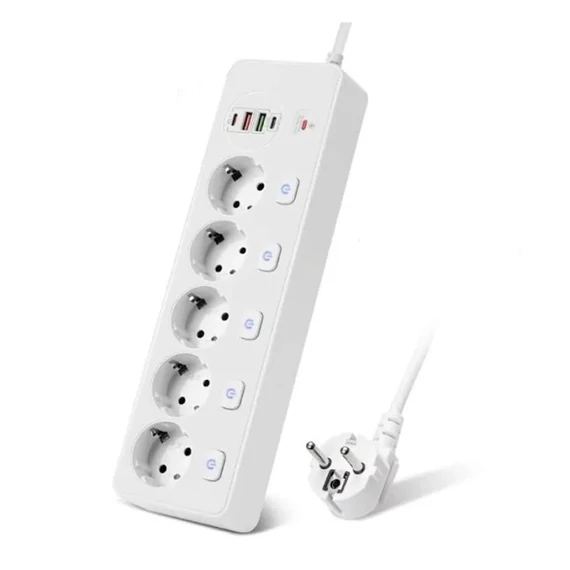 Prelungitor inteligent cu PD QC3.0, încărcător rapid USB, protecție la supraîncărcare, BKL-505EU