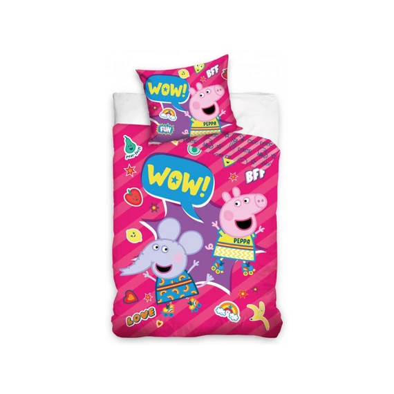 Lenjerie de Pat Peppa Pig 140×200 cm, 70×90 cm CBX204007PP