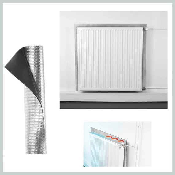 Folie termo-reflectorizantă pentru radiator CLEANMAXX 70*100 cm DS01428
