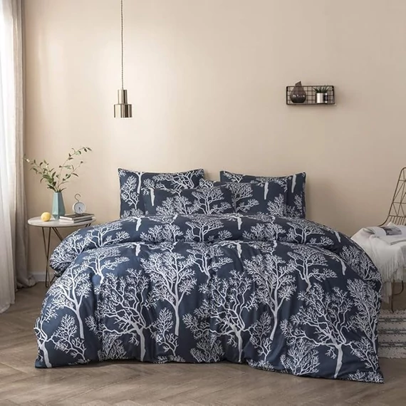 Set lenjerie de pat 3 piese, gros și rezistent la decolorare Dalma6SD-17