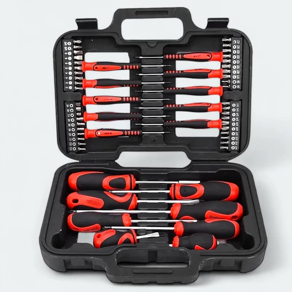 Fischer FS-1058 – Set de șurubelnițe și capete bit, 58 piese FS-1058