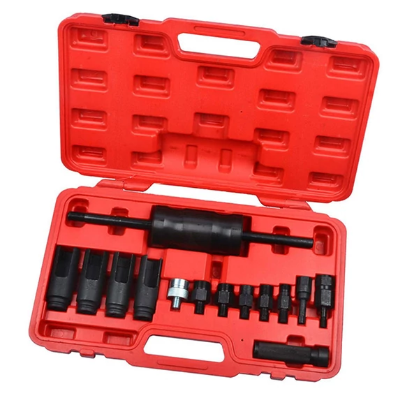 Set de Extracție pentru Injector cu Ciocan Purtător Haina 14 Piese HA-1735