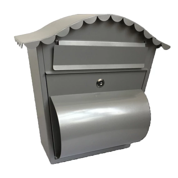 Cutie poștală 370x360x135mm, oțel vopsit electrostatic, cu suport pentru ziare HMB3637