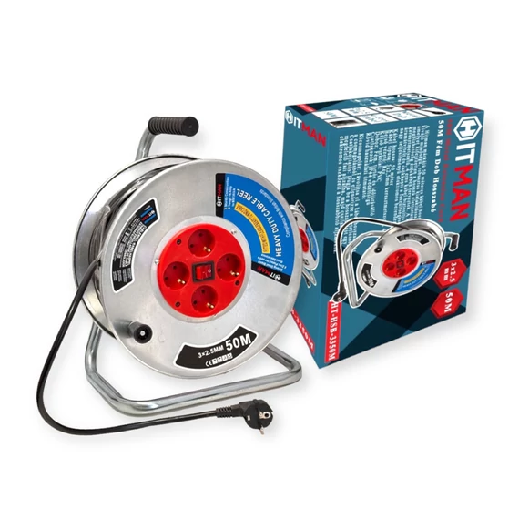 Hitman Prelungitor cablu 50 metri, 3x2,5mm², cu conductori din cupru - HT-HSB-3350M