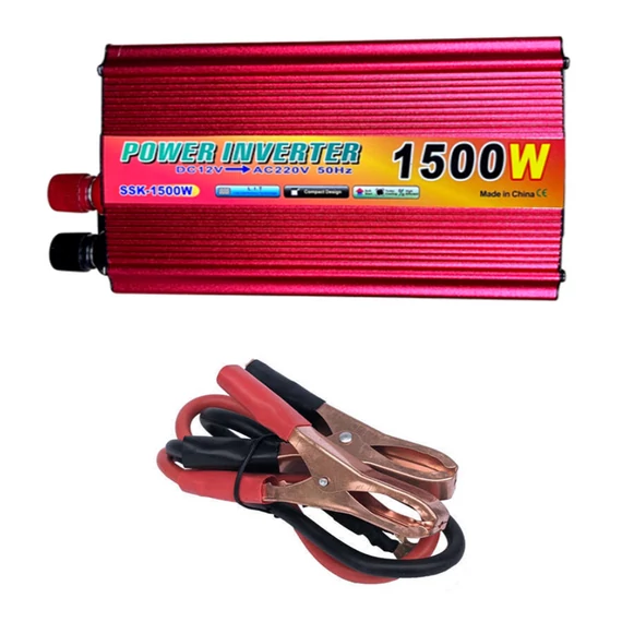 Inverter 1500W, convertor de tensiune – priză de 220V și ieșire USB pentru mașina ta! INV1500W
