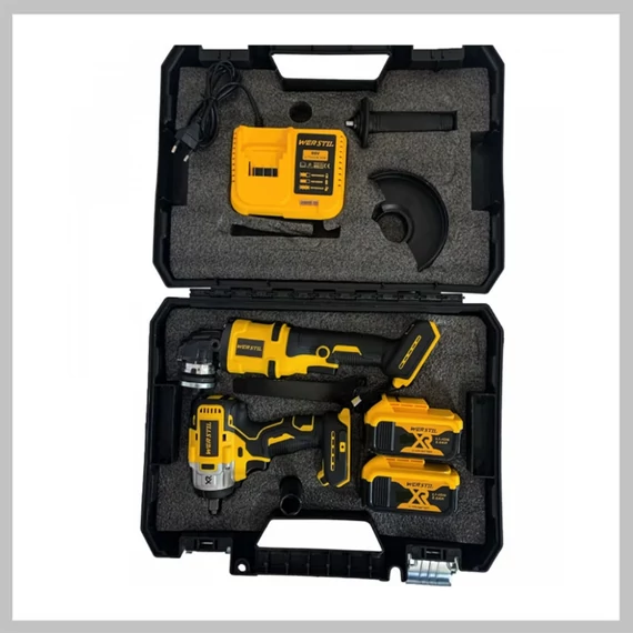 THO 2in1 Polizor Unghiular și Șurubelniță cu Perforator 88V în Geantă cu 2 Acumulatori M-9032