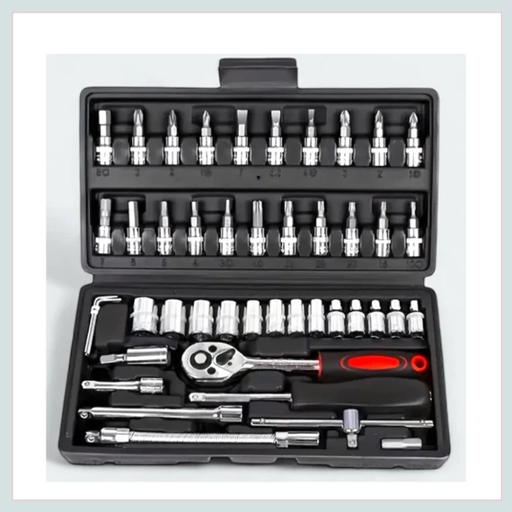 Set de chei tubulare Kraftroyal, 46 piese - RKL-46SS