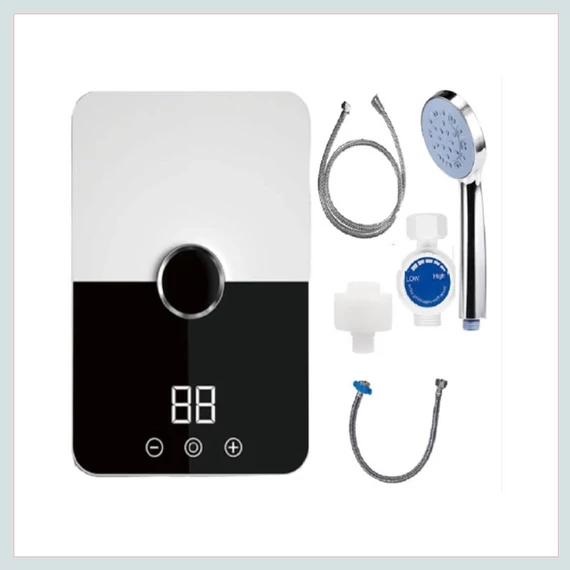 Baterie cu încălzitor instant și control digital al temperaturii, cu duș - Worthair RYK-001, 5500W
