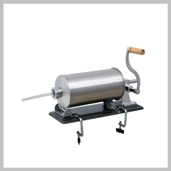 Mașină manuală de umplut cârnați Vanessa, 5 kg, inox, 4 pâlnii Vanessakolbasztolto