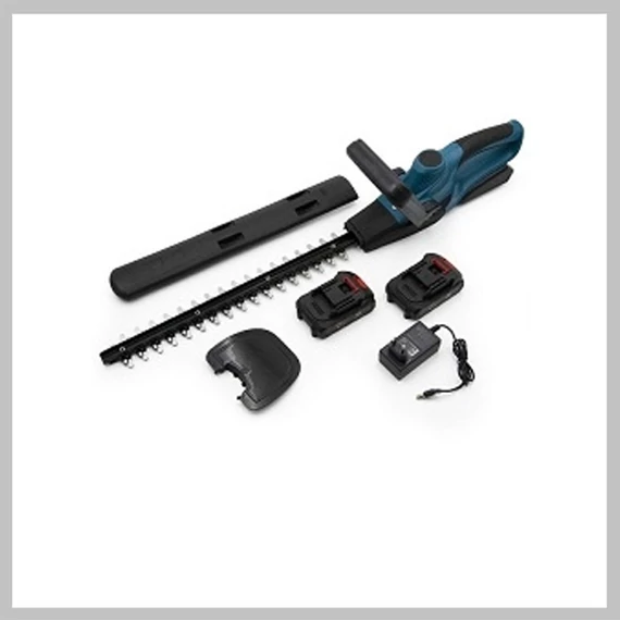 Trimmer pentru gard viu cu acumulator, 48V, cu 2 baterii incluse