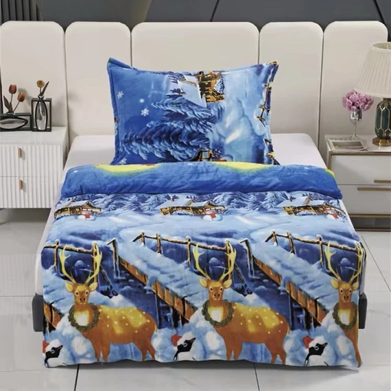Pătură de Crăciun din microfleece DEER 150 x 200 deer150