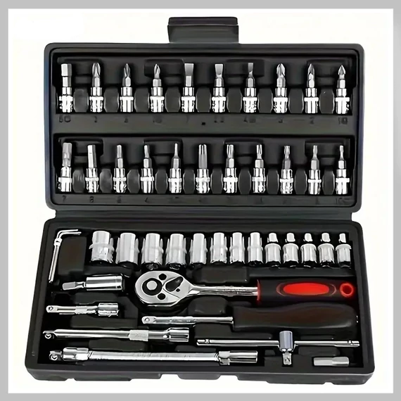 Set de chei tubulare cu clichet, 46 piese – FF2191398